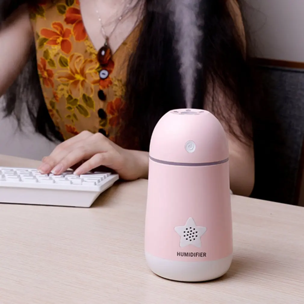 Мини-размер, креативный увлажнитель Lucky Star, USB Перезаряжаемый ручной счетчик воды, зарядка, увлажнитель на пару