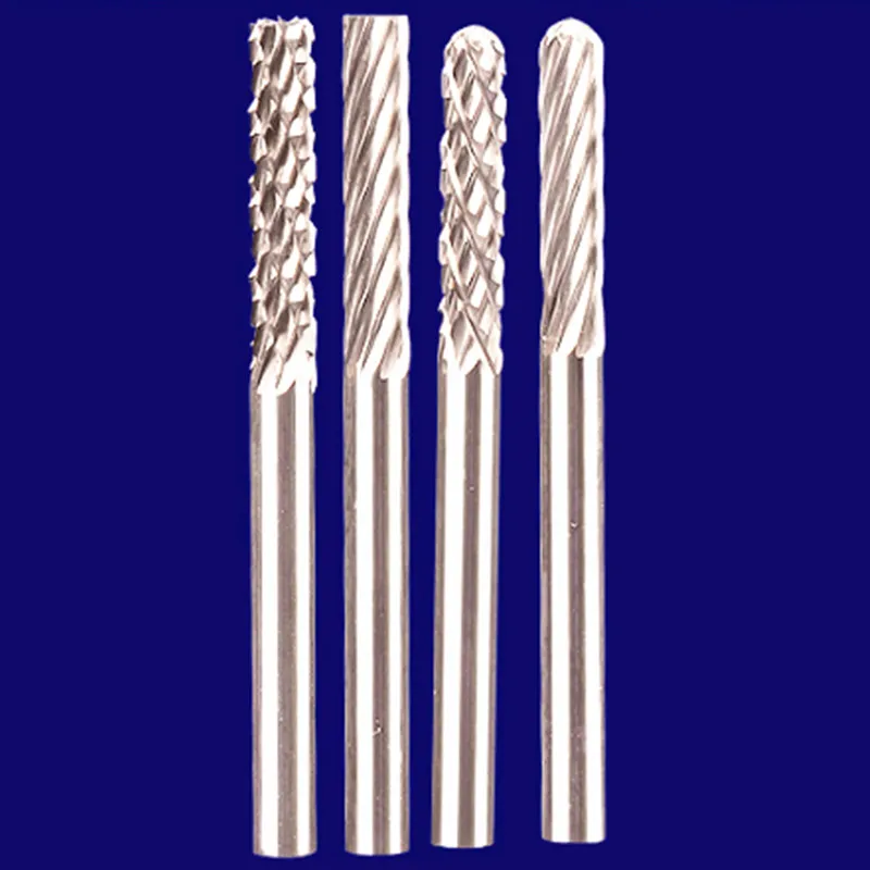 Rotary File 3mm end mills carbide tungsten burs Tungsten Carbide Drill Bit engraving grinding and chamfering cutter