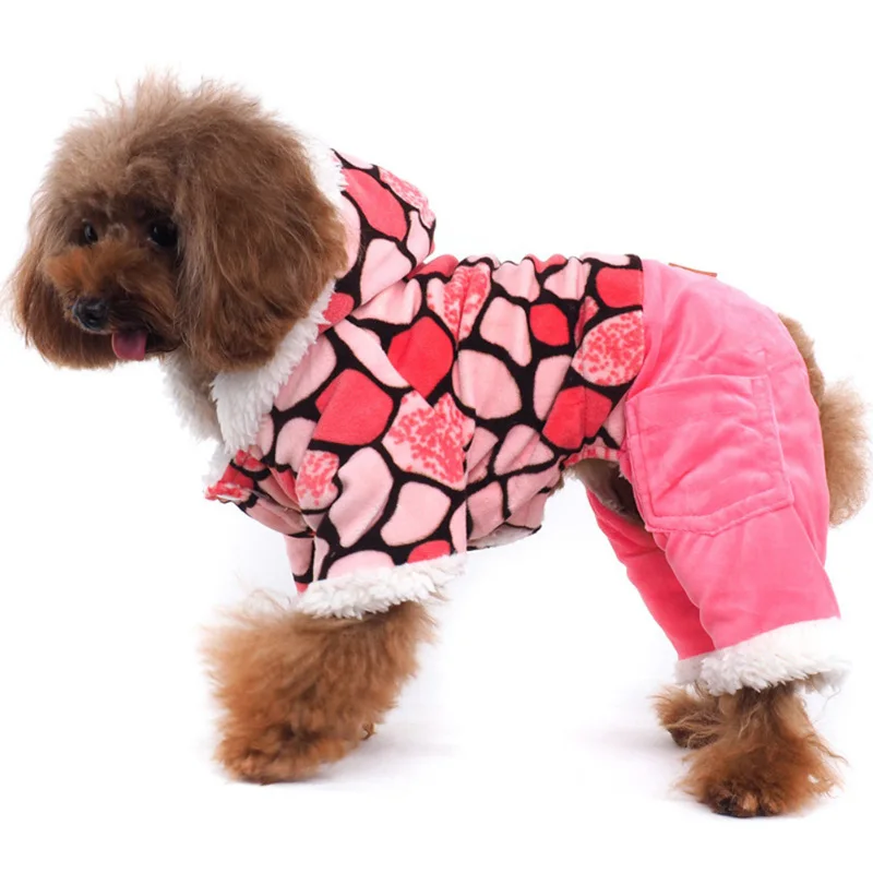 Модная новинка; плотное пальто для собак; оптовая продажа; одежда розового и коричневого цвета; сезон зима