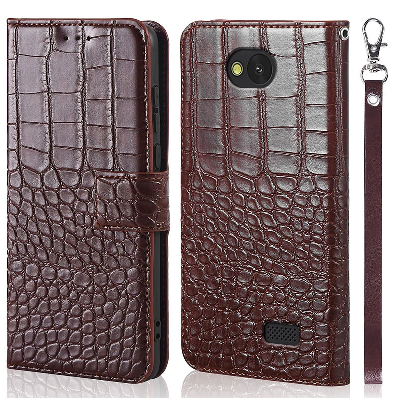 DOREXLON Phone Case for LG F60 flip D390 D390N MS395 D392 Cover Crocodile texture leather Fundas | Мобильные телефоны и