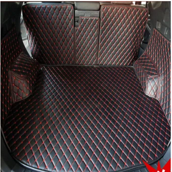 

High quality carpets Special trunk mats for Hyundai Santa Fe 5seats 2017-2013 waterproof boot carpets for Santafe 2016 styling