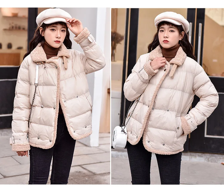 New Style down Jacket Cotton-padded Clothes Retro Hong Kong Style Versatile Cotton-padded Jacket