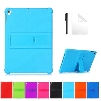 

Protective Case For Apple iPad Air 3 2019 Stand Cover for iPad Pro 10.5 2017 2015 10.5 inch Soft Silicone Tablet Case+film+pen