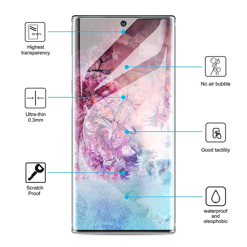 Note10 Защитное стекло для samsung Note 10 Pro Plus защита для экрана 3D Броня на Galaxy Notes 10Pro 10Plus Закаленное стекло пленка