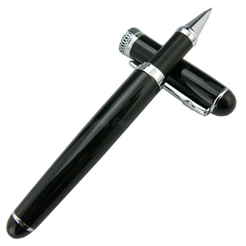 Duke D2 Roller Ball Pen Black Barrel & Silver Clip Advanced Rollerball Pen For Professional Writing Pen