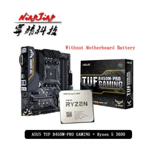 Carte mère AMD Ryzen 5 3600 R5 3600, CPU + Asus TUF B450M PRO GAMING, sans refroidisseur