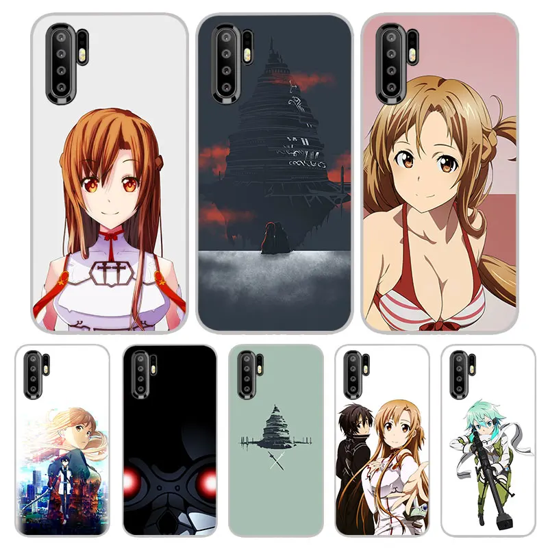 SAO game Matte Silicone Soft Phone Case For Huawei P30 P20 P10 P9 P8 Pro Lite 2017 Plus P Smart 2019 Silicon cover |
