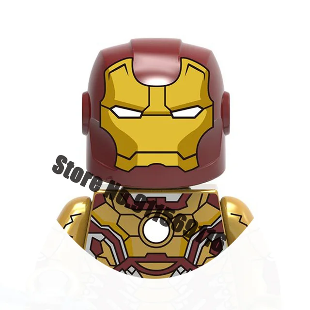 Superhero Iron Man Mark Building Blocks Bricks Tony Stark War Machine Ultron Action Figures Kids Toys Christmas Gifts H-X1166