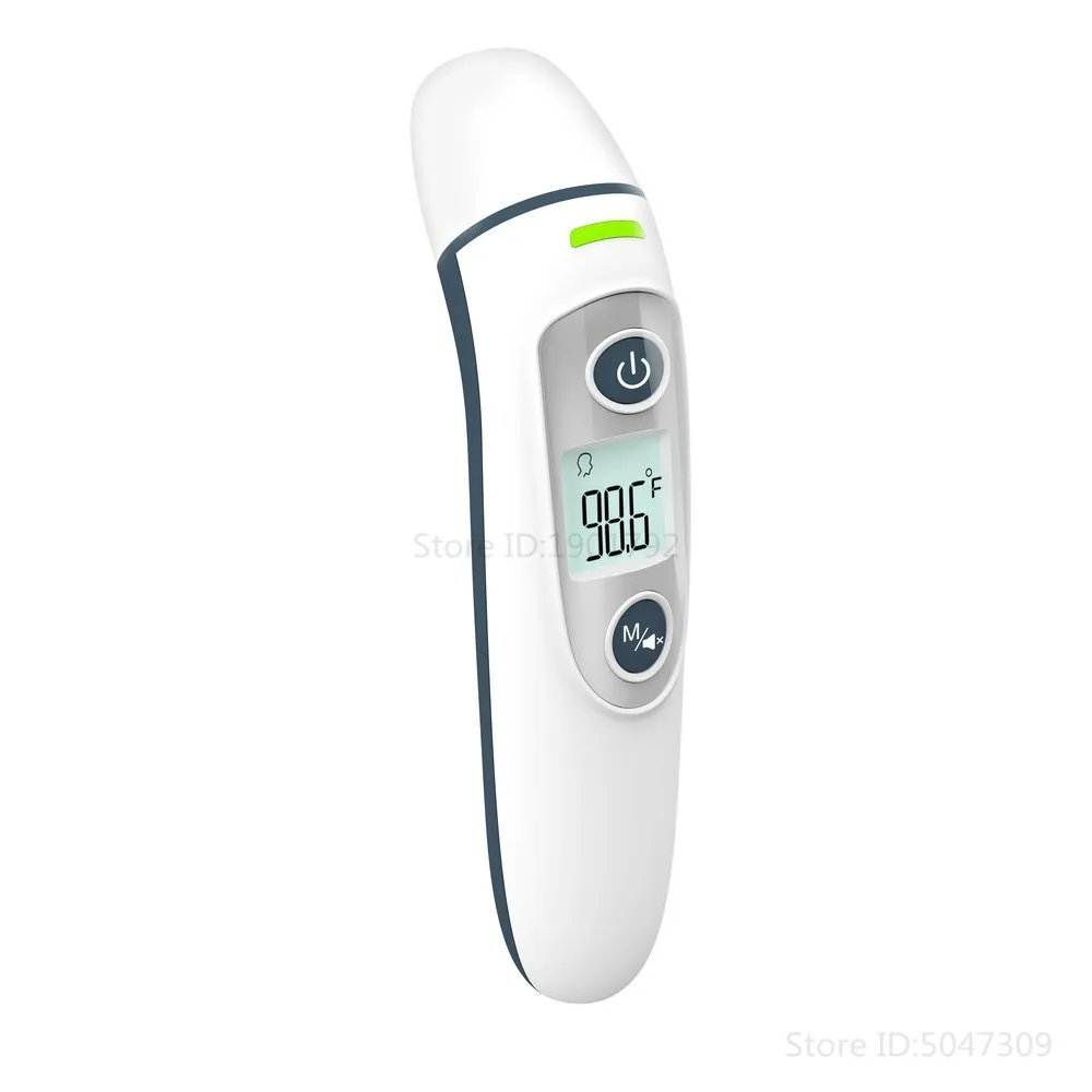 

Baby Forhead Thermometer Health Care Infrared IR LCD Baby Forehead and Ear Non-Contact Adult Body Fever Analysis Temperature