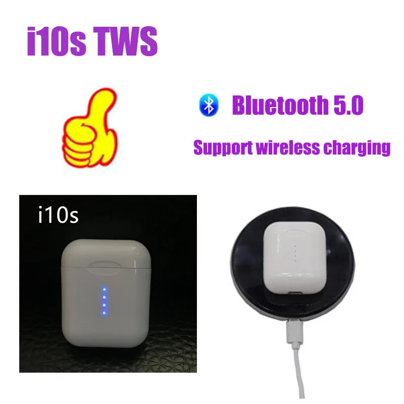 I10 tws i10S Bluetooth наушники беспроводные Bluetooth 5,0 наушники с сенсорным управлением для IPhone Xiaomi мобильных телефонов Android - Цвет: i10S auto window