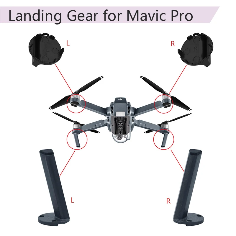 

Landing gear Left Back Leg Front Rear Feet Engine Cover Base Mount for DJI Mavic Pro Repair Kits Stand Drone Accessories Parts