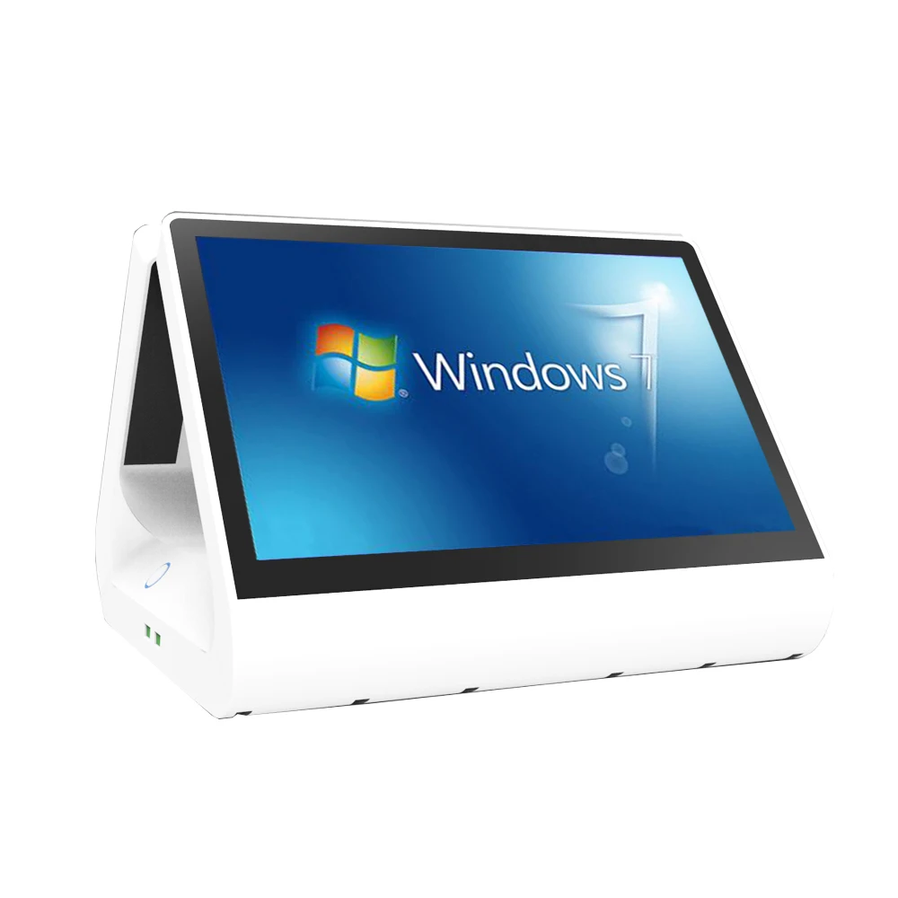 Модная pos система 12 дюймов двойной экран Смарт pos система win7