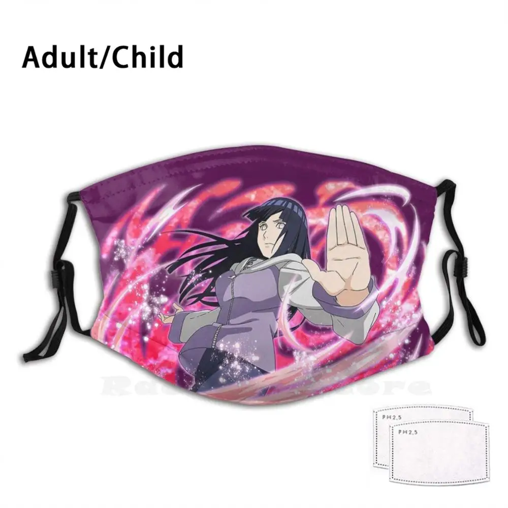 Hinata Hyuga маска для взрослых детей многоразовый фильтр Pm2.5 Love Cute | Аксессуары одежды