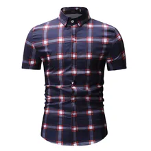 Весенне-зимняя мужская рубашка, Homme, Ретро стиль, короткий рукав, с геометрическим принтом, повседневная, тонкая, Рубашки, Топы, Camisas Hombre, Manga Larga