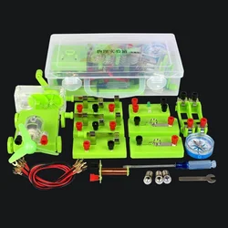 Basic Circuit Electricity Magnetism Learning Kit Kids Education Toy Physics DIY Assembly Experiment Teaching