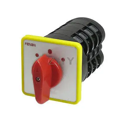 

AC 500V 16A 3 Position Rotary Cam Universal Changeover Switch
