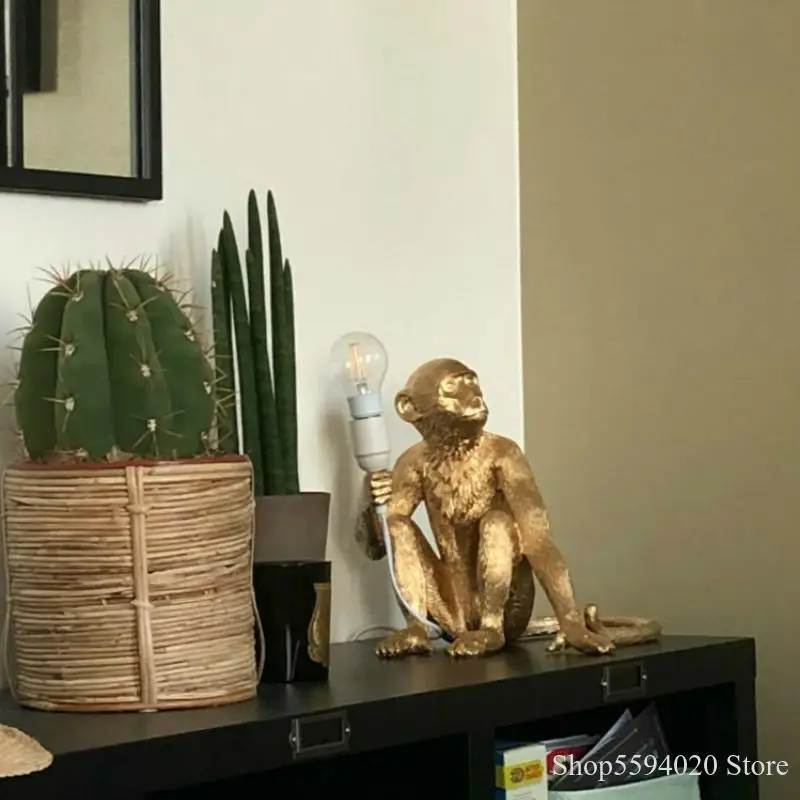 Веревка из пеньковой смолы лампа в форме обезьяны Seletti современное крепление для