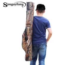 Sougayilang камуфляжная Рыболовная Сумка 1,3 м, 2 цвета, водонепроницаемая, большая емкость, нейлон, 3 слоя, рыболовная удочка, катушка, рыболовная Сумка
