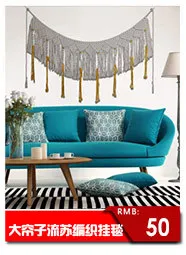 Creative Pattern Cotton Thread Weaving Tapestry Northern European-Style Home Decoration Hand-made Bohemian Weaving MS7147