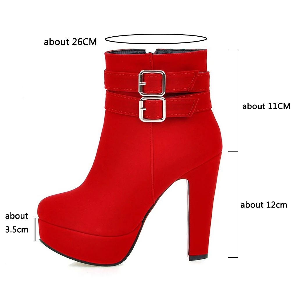 Skup KARNILUNA plus rozmiar 30 50 modne szpilki botki kobieta 2019 Sexy platforma zimowe pluszowe buty damskie buty damskie damskie