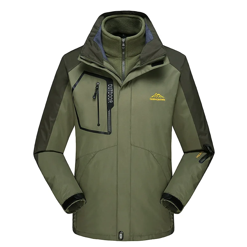Couple models outdoor riding hiking clothes two-piece waterproof windshield