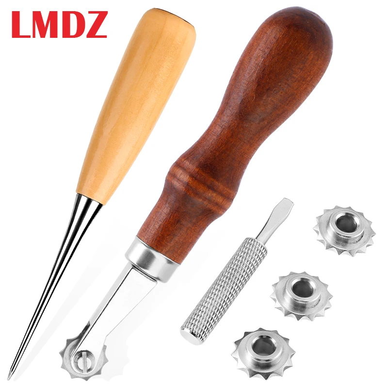 Crafts 4sized Embossing Handtool Leather Spacing Tool Stitching Wheels
