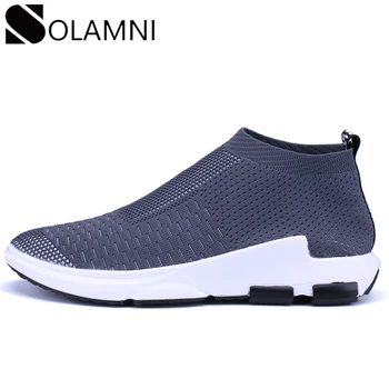 

Air Mesh Sock Sneaker Men Slip-On High Top Casual Shoes Mens Breathable Light Sneakers Outdoor Sports Nonslip Flat Shoes Trainer