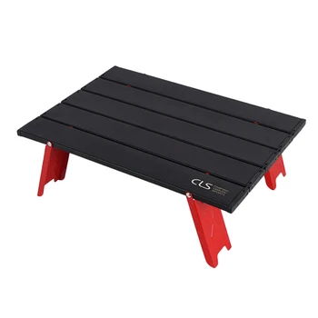 

Portable Folding Camping Table BBQ Desk Beach Computer Support Bed Tray Four-leg