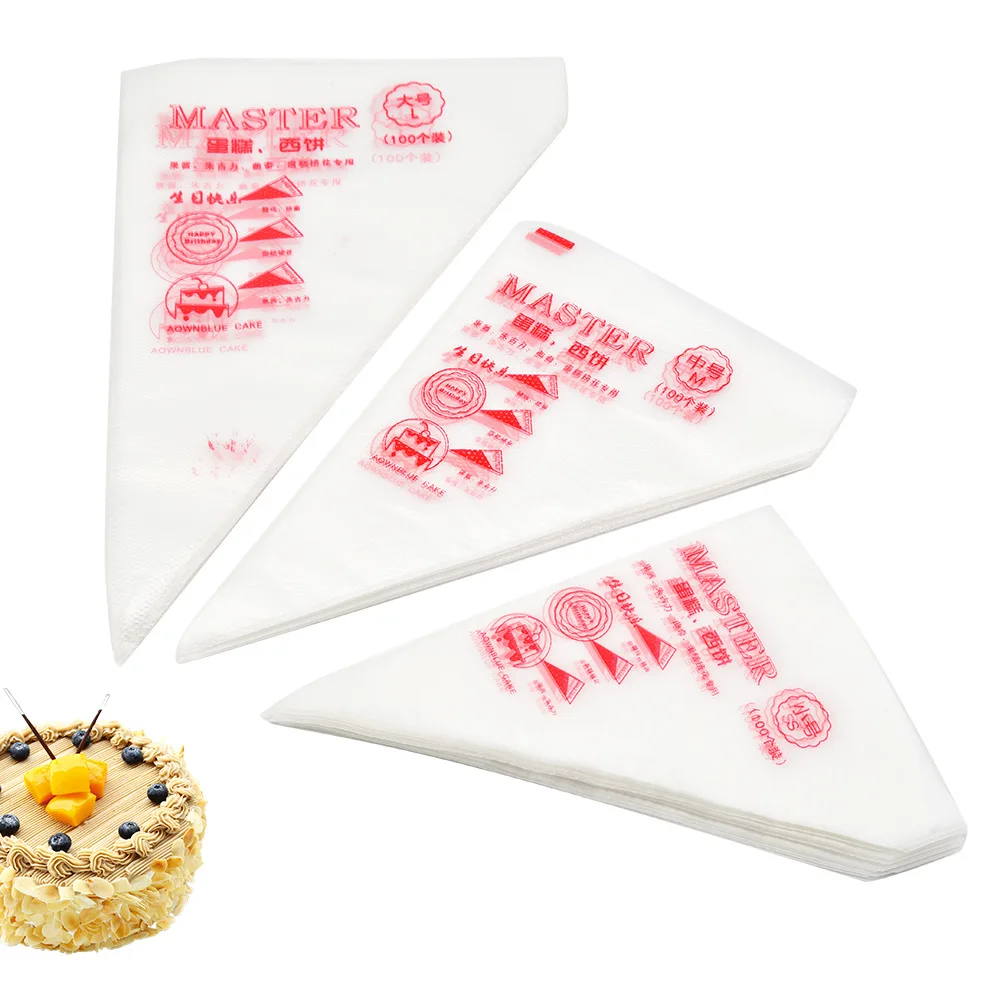 100 шт маленький Размеры Одноразовые кондитерский мешок Fondant (сахарная) торт крем