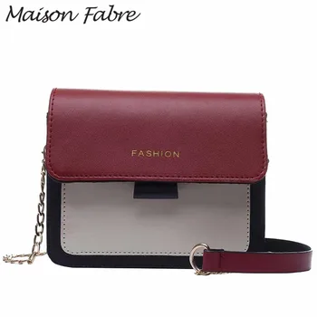 

Maison Fabre Square Bag Women Leather Crossbody Bag Chain Single Shoulder Bag Strap Purses And Handbags Ladies Buckle Handbags