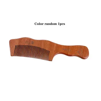

Red Wood Comb Natural Wide Tooth Wood Comb Sandalwood no-static Massage Hair Health Mahogany Comb Random Sent
