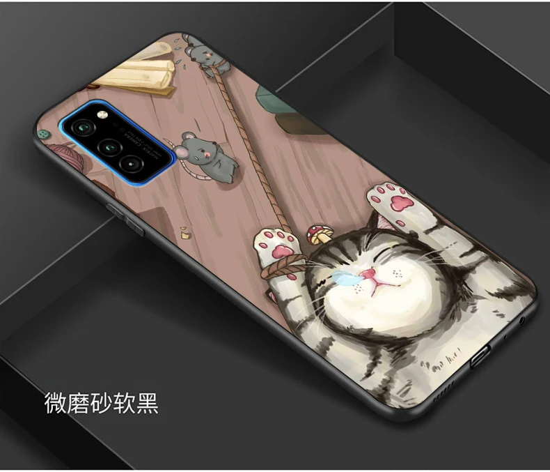 Чехол для huawei HONOR View 30 Honor V30 Pro, Мягкий ТПУ силиконовый Модный чехол для huawei Honor View 30 V30, задняя крышка для телефона