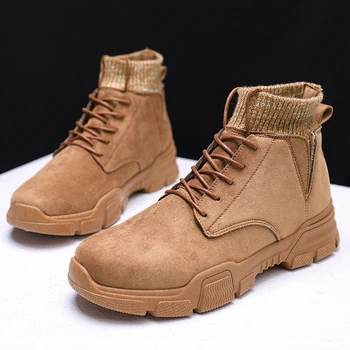 

LASPERALMen Boots Plus Size 57 Snow Boot For Men Winter Shoes Heels Winter Boots Ankle Botas Mujer Warm Plush Insole Shoes Man