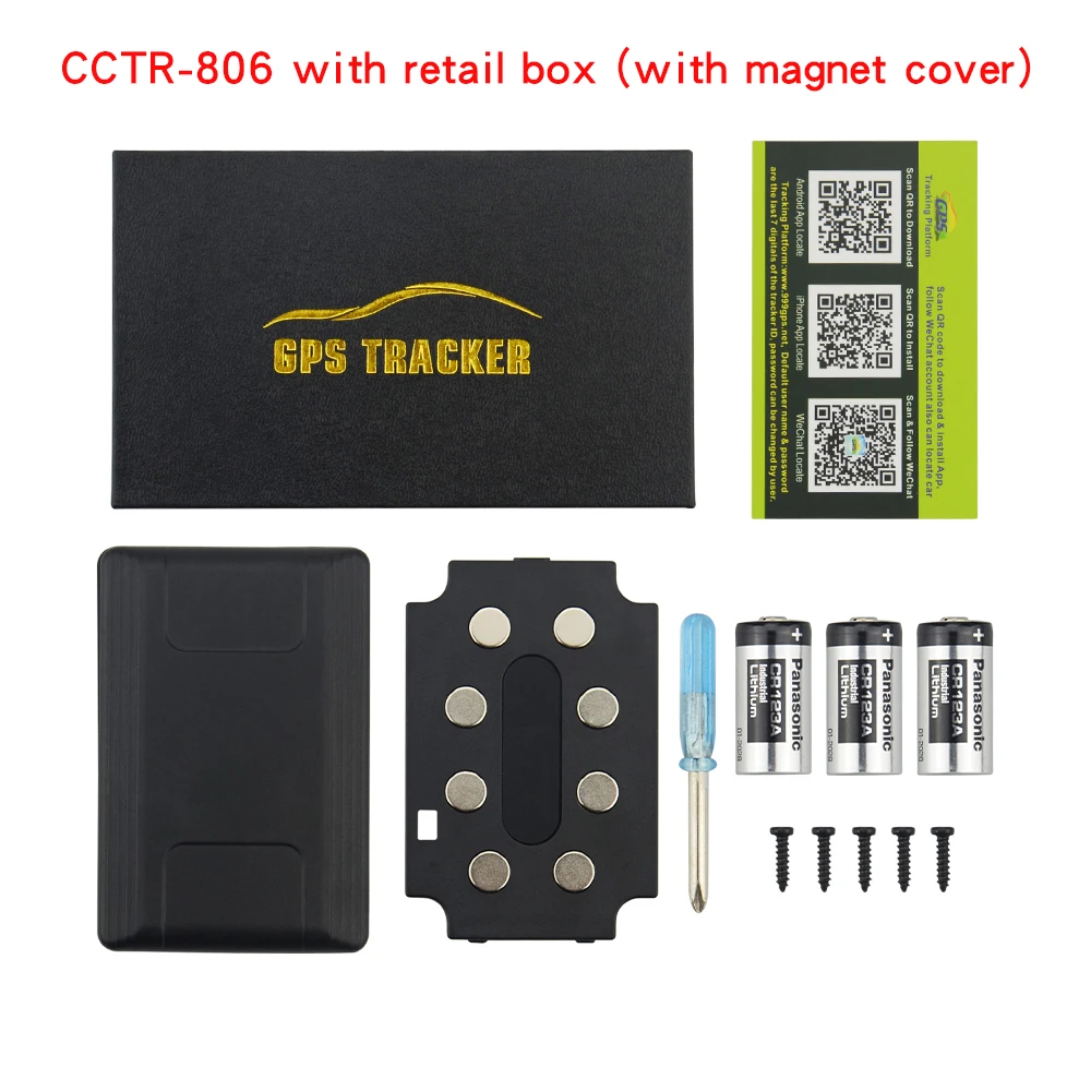 CCTR-806 портативный gps-трекер дополнительный магнитный GSM четырехдиапазонный локатор gps+ LBS Отслеживание с длительным временем ожидания 4500 мАч батарея - Цвет: with magnetic cover2