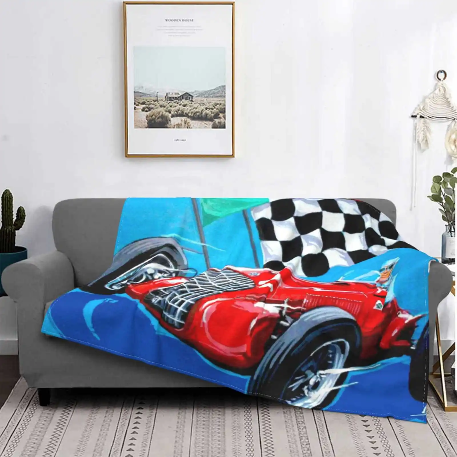 Coppa Ciano : Vintage 1939 Italiano Grand Prix Auto Print Per La Casa Divano Letto Campeggio Auto Aereo Viaggio Coperta Portatile Coppa