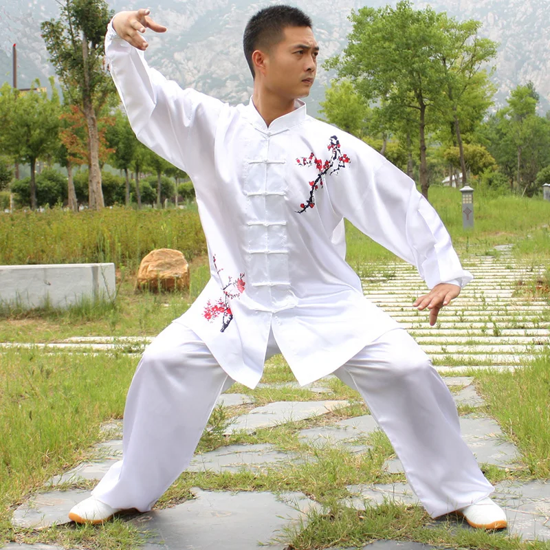 Usine HX11 белый черный желтый TaiChi одежда для выступлений с длинным рукавом форма