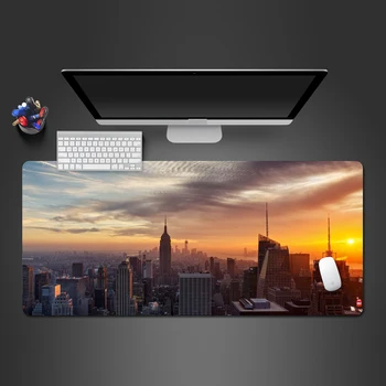 

City In The Morning Landscape Mouse Pad Personality PC Gaming Computer XL Mouse Mat Gaming Accessories Mousepad Gamer Gifts
