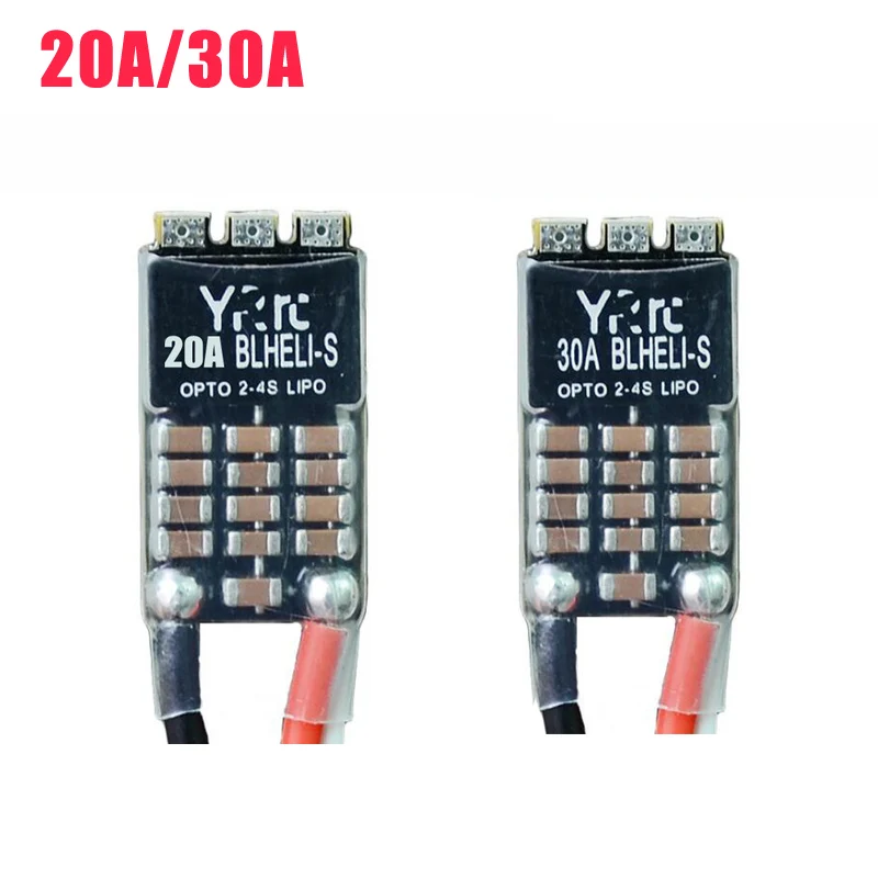 

YRRC 20A 2-4S Blheli_S DSHOT600 OPTO Brushless ESC for RC Drone FPV Racing Quadcopter Spare Parts Accessories
