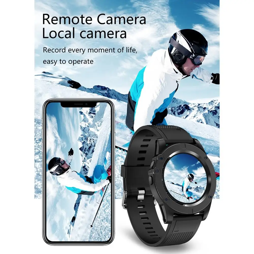 Фото F18 Смарт-часы мобильный телефон круглый экран Bluetooth Вставка карты спортивный шаг