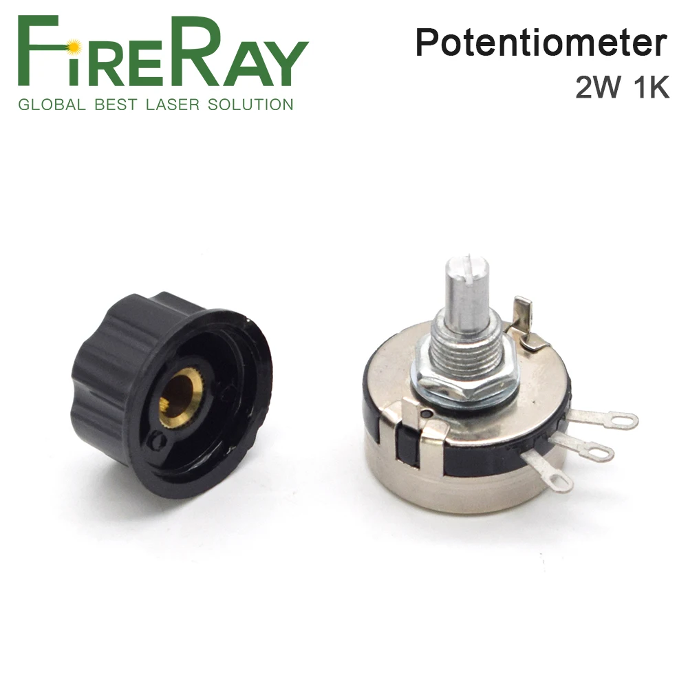 FireRay WTH118 DIY Kit Parts Linear Potentiometer 2W 1K Ohm for Co2 Laser Power Supply
