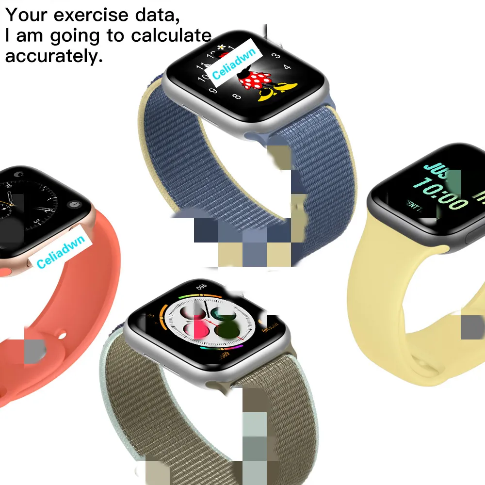 40/44 мм серия 5 Bluetooth SIRI Смарт часы IWO 12 монитор сердечного ритма ЭКГ SmartWatch для iPhone Android телефон PK IWO 8 9 10 11