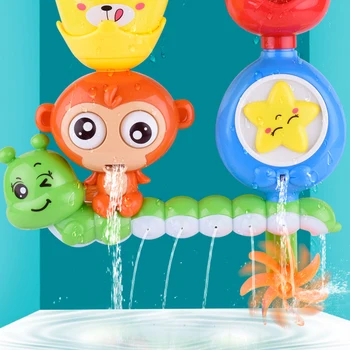 

Cute Baby Cartoon Monkey Classic Shower Bath Toy Animal Sprinkle Toys Bathroom Swimming Bathing Shower Educational Kid Toys