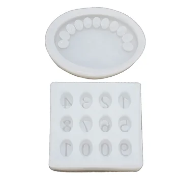 

1Set Handmade Car Temporary Parking Card Resin Mold Number Plate Mold Art Crafts