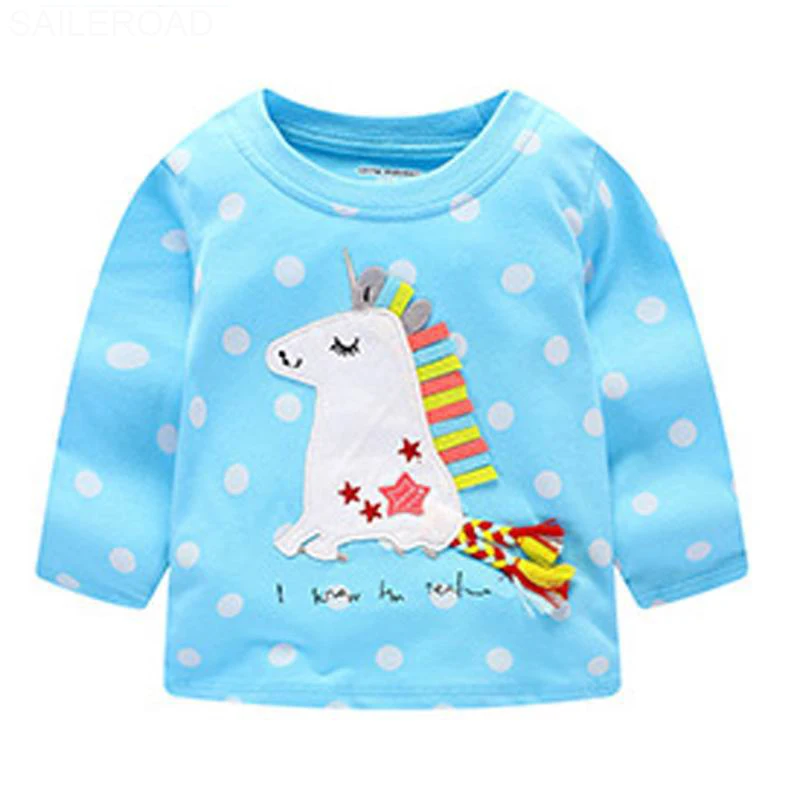 Little maven/Осенняя футболка с длинным рукавом и вышивкой клубники для маленьких девочек от 2 до 7 лет осенняя одежда для маленьких девочек топы для детей