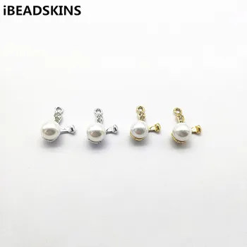 

New arrival! 22x16mm 100pcs Rhinestone/Imitation Pearl charm for Jewelry Findings Earrings parts,hand Made Jewelry DIY