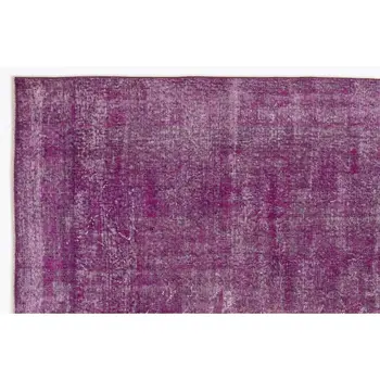 

Handmade Fuchsia Vintage Overdyed Turkish Area Rug 184x285 Cm-6'0''X9'4''