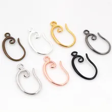 10 шт.(5 пар) 19x11 мм, высокое качество, классические, 7 цветов, латунные французские серьги, крючки, настройки проволоки, базовые настройки