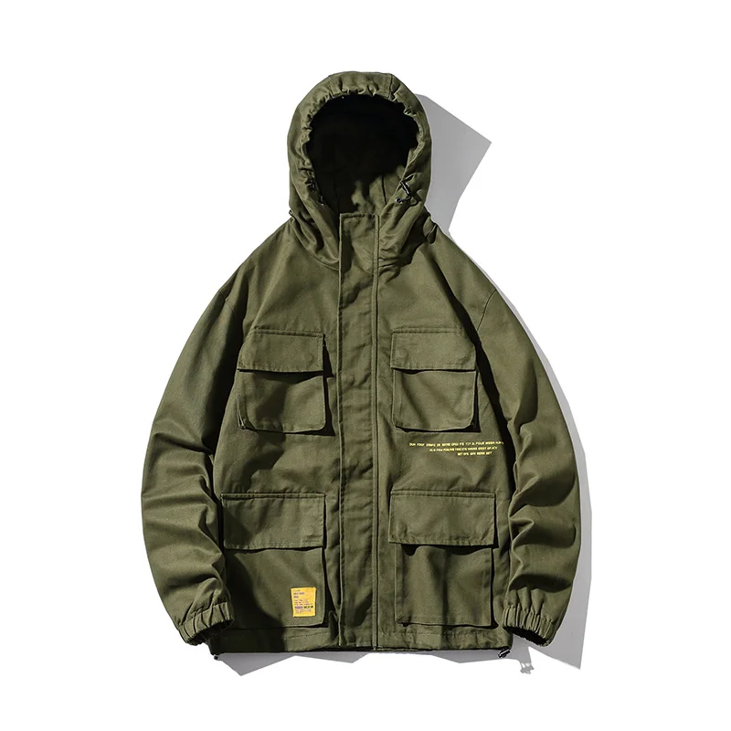 AIRGRACIAS Jacket men Spring Autumn Casual Coats Solid Color Mens Sportswear 95% Cotton Hoodies Jackets Male Bomber Jackets 5XL