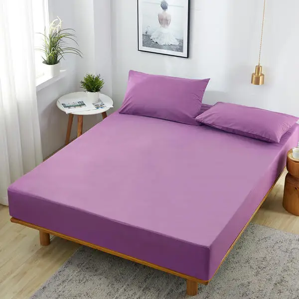 

Quality Waterproof Mattress Cover Bed Sheet with Elastic Band King Queen Full King size Fitted Sheet Bedsheets 180*200/200*220cm