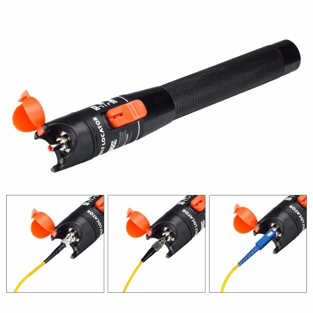 Stylo testeur de fibre optique FTTH 30MW, type laser rouge, 10km,  localisateur visuel de défauts, testeur de câble optique, portée 5-30MW -  AliExpress